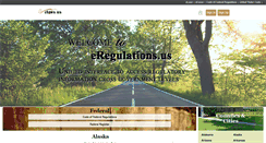 Desktop Screenshot of eregulations.us